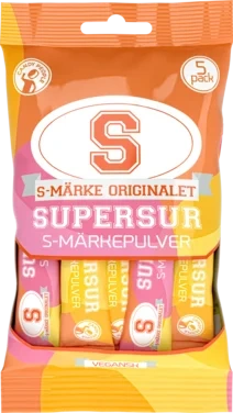 Supersurt S-märkepulver 5pk Surt Pulver 45g