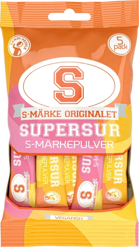 Supersurt S-märkepulver 5pk Surt Pulver 45g
