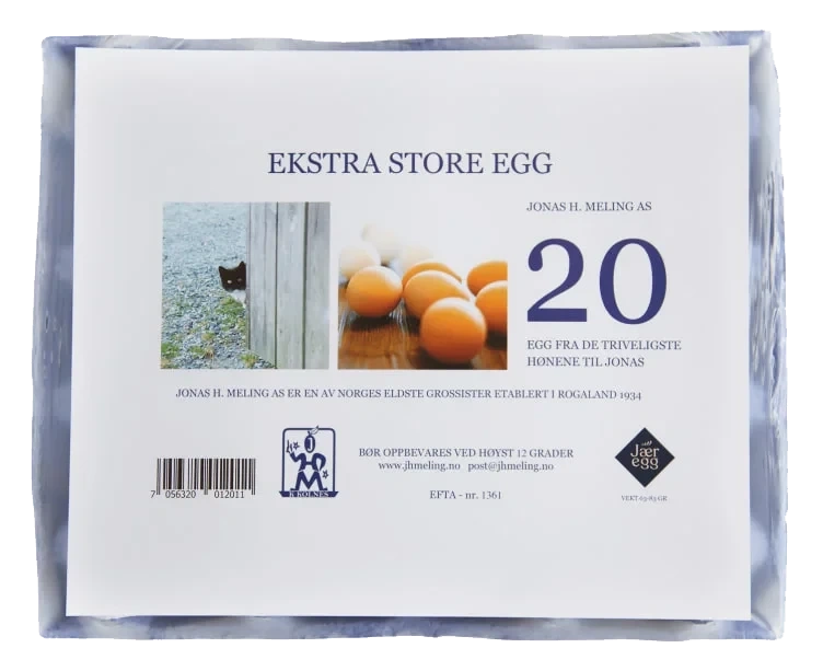 Egg Kjempestore Xl 20stk Meling