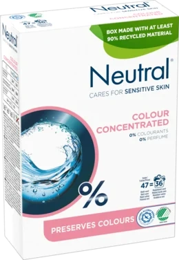 Neutral Vaskepulver Color 47vask 1880g Parfymefri Tøyvaskemiddel