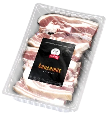Svin Grillribbe Nat Ca 700g Kuraas