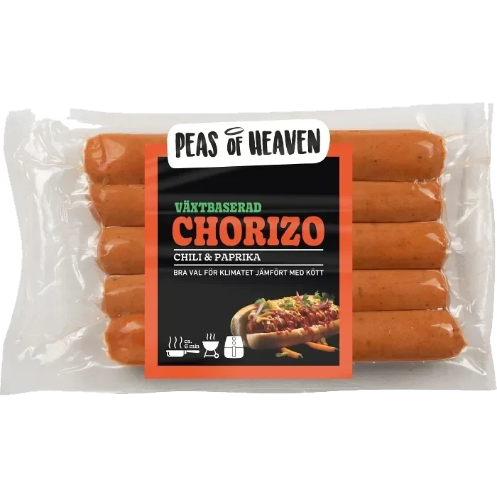 Korv chorizo vegan 250g Peas of Heaven