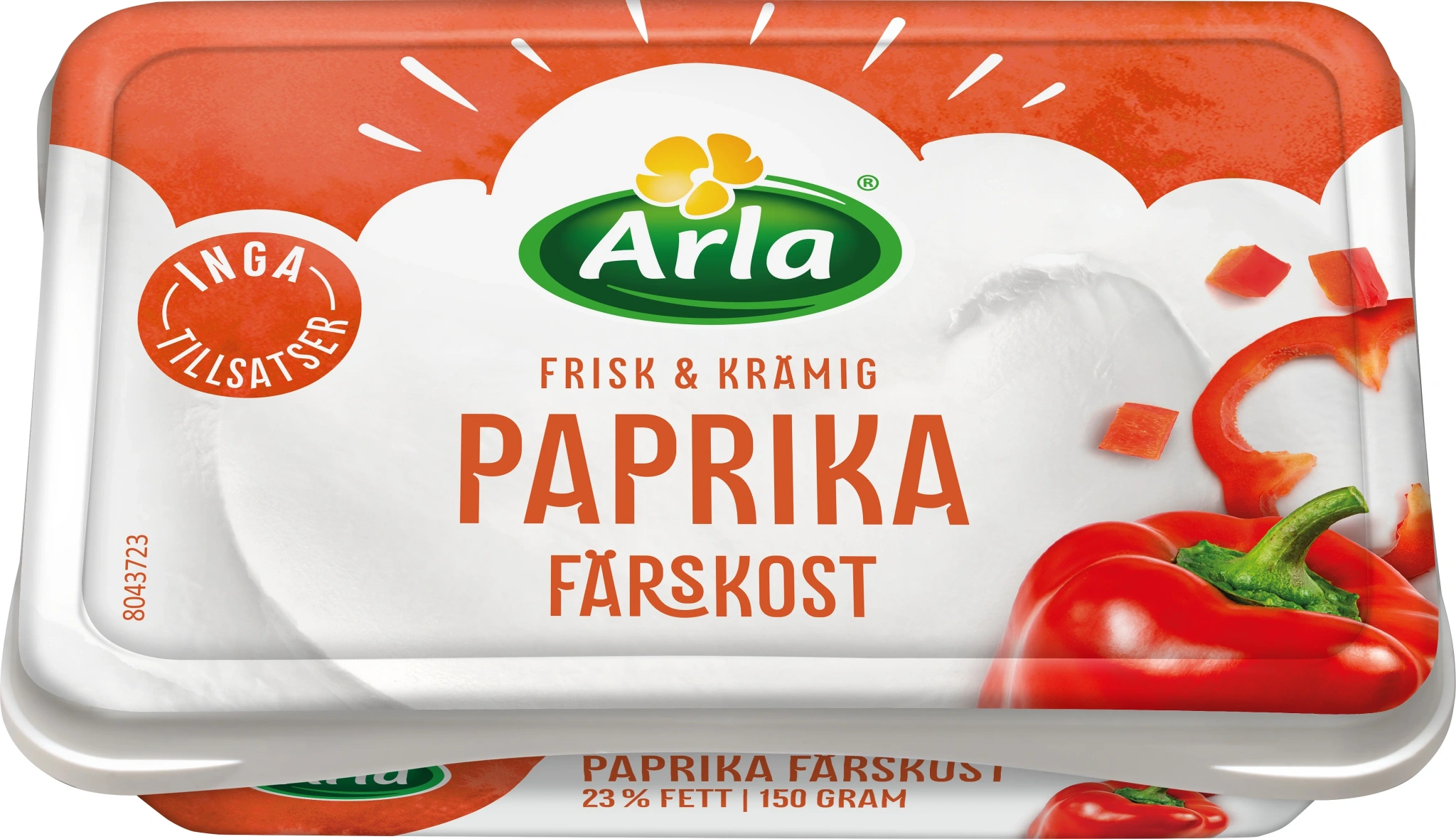 Färskost Paprika 22% 150g