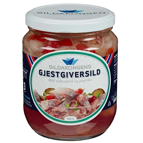 Gjestgiversild 580g Glass Sildakongen