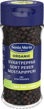 Sort Pepper Hel Økologisk 37g Santa Maria