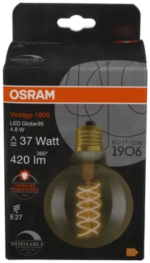 Led Lyspære cl Globe 37w E27 Dim