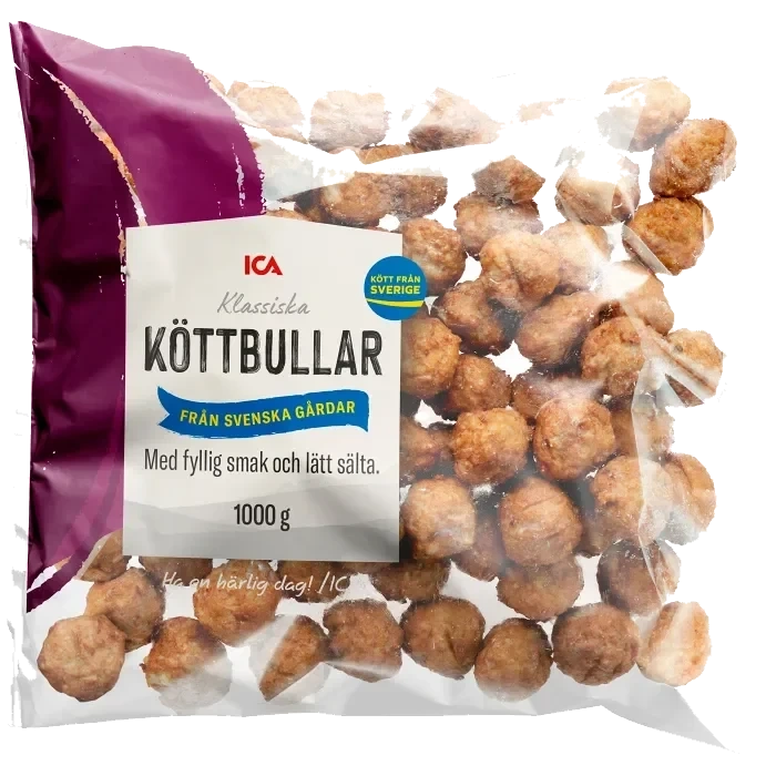 Köttbullar Stekta Färska 1kg ICA
