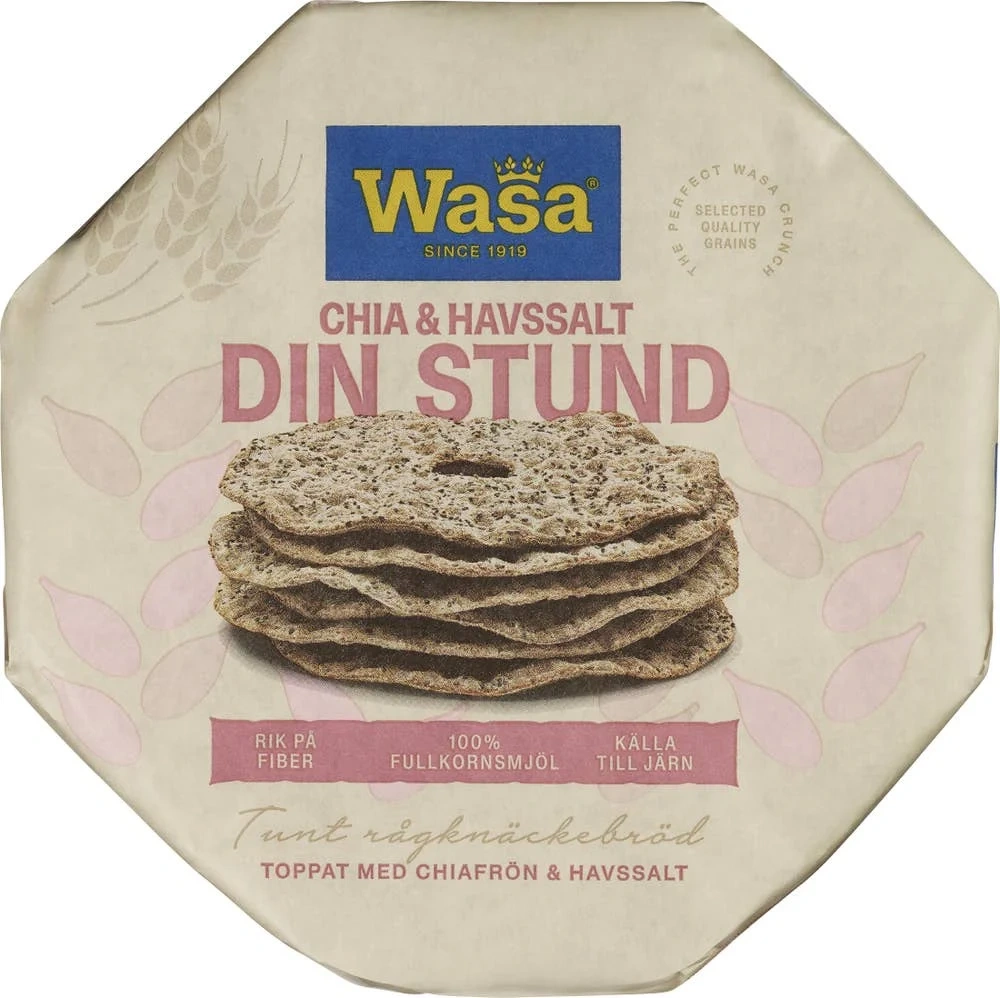 Knekkebrød Din Stund Chia & Havsalt