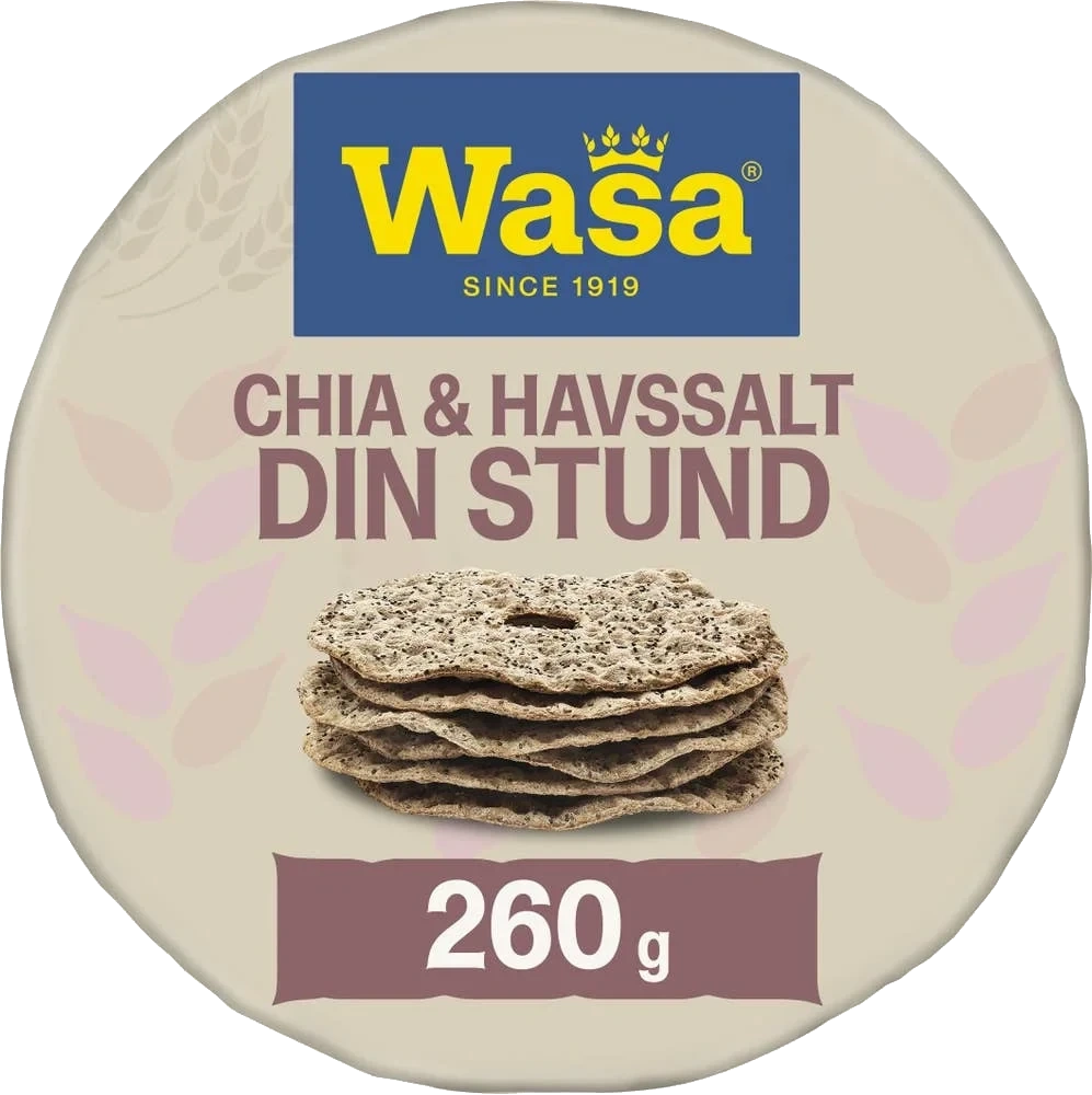 Knekkebrød Din Stund Chia & Havsalt