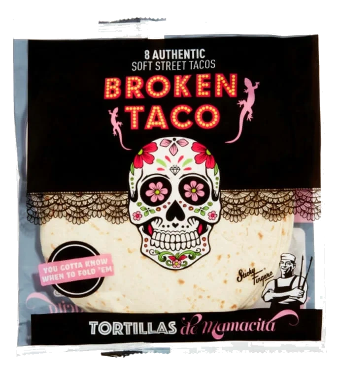 Tortillas 16cm 8stk 220g Broken Taco