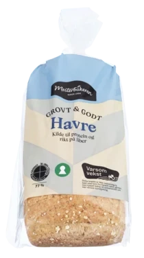 Grovt & Godt Havre Oppskåret 740 g Mesterbakeren