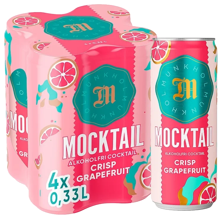 Munkholm Mocktail Grapefruit 0,33lx4 boks