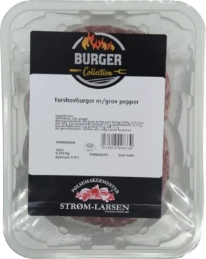 Torshov Burger med Grov Pepper 2 stk A 160g