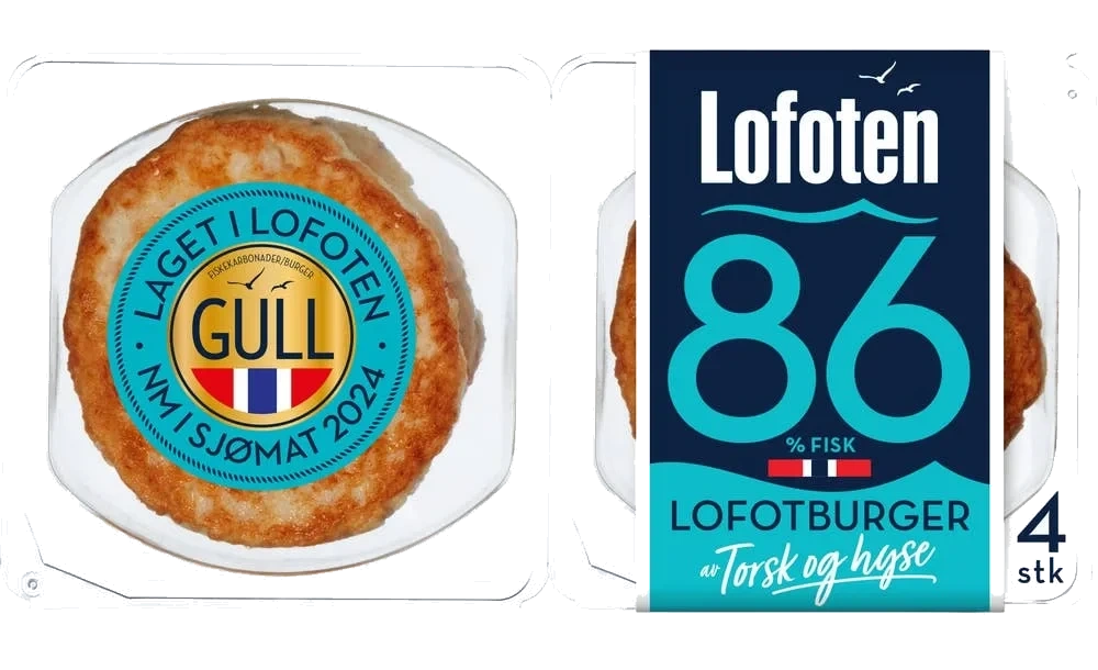 Burger av torsk og hyse