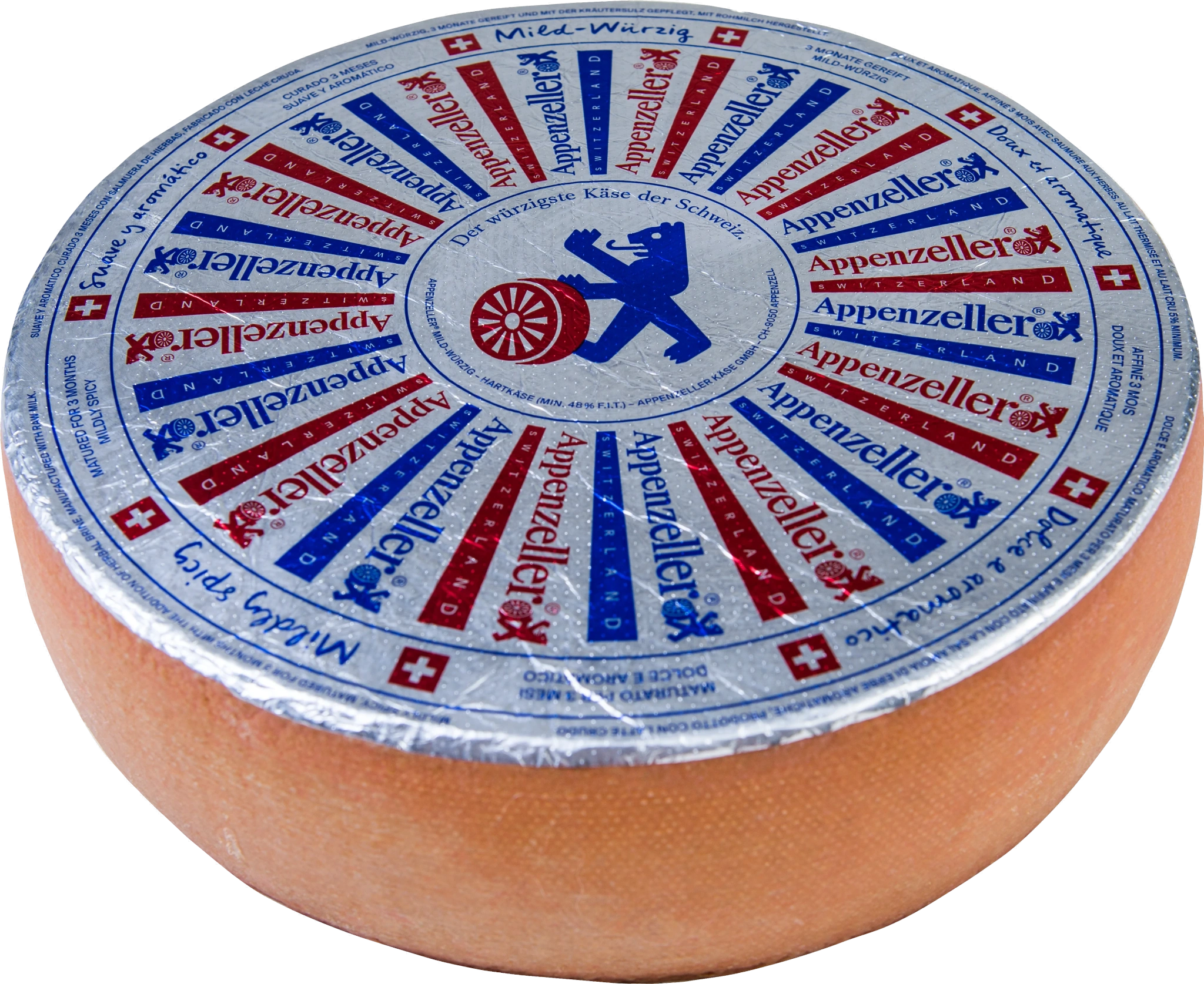 Appenzeller opast 32% hårdost ca 6400g