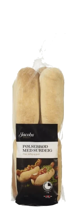 Jacobs Utvalgte Pølsebrød 8stk 10pk