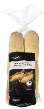 Jacobs Utvalgte Pølsebrød 8stk 10pk
