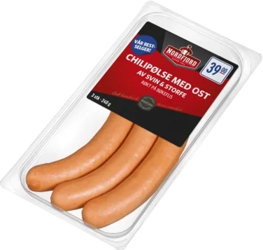 Chilipølse m/Ost 240g