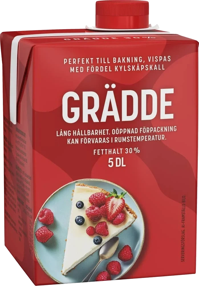 Vispgrädde Lång Hållbarhet 30%