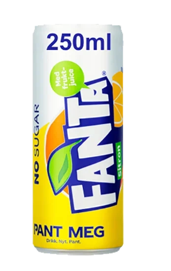 Fanta Sitron u/Sukker 250ml