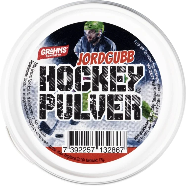 Hockeypulver Jordbær 12g