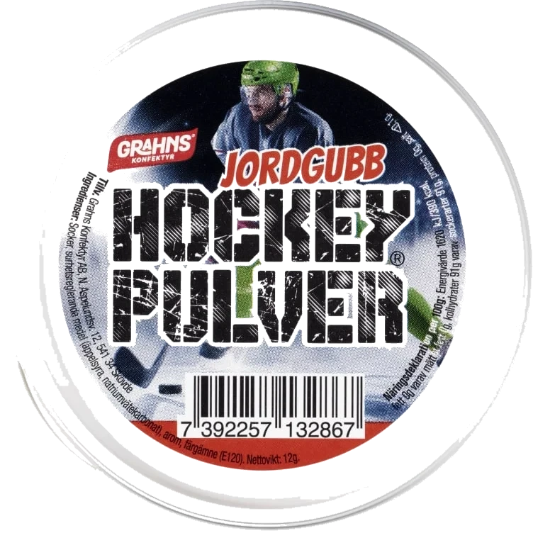 Hockeypulver Jordbær 12g