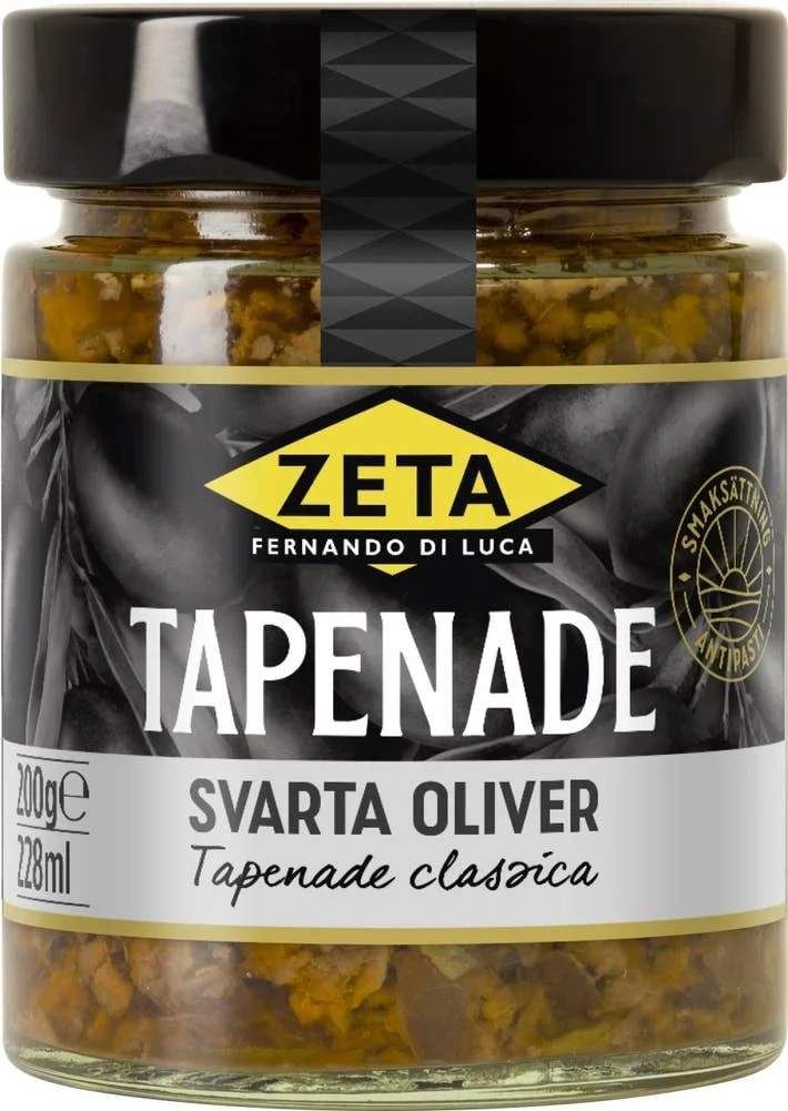 Tapenade av sorte oliven