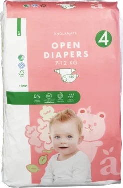 Diaper Maxi W/fluff Size 4