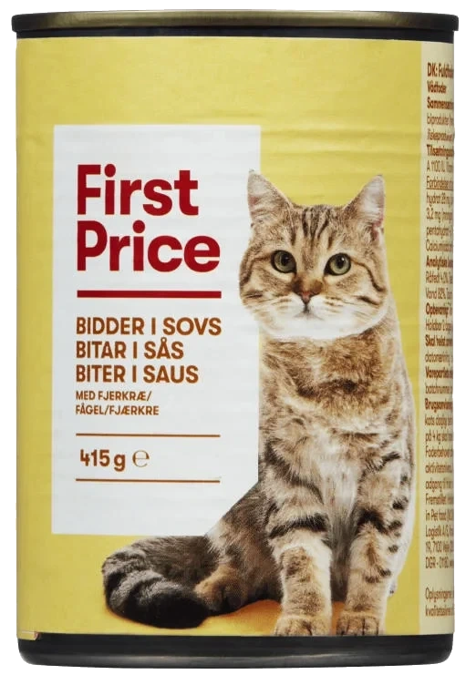 Våtfor til Katt Fjærkre 415g First Price