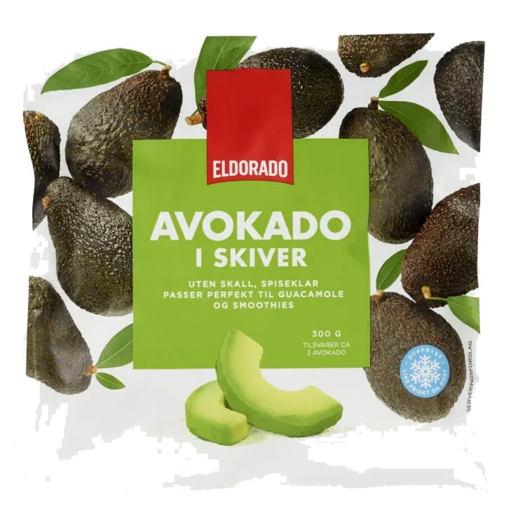 Avokado i skiver 300g Eldorado