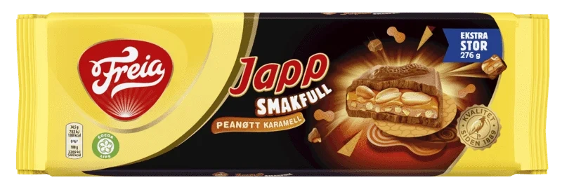 Freia Japp Smakfull Peanøtt/Karamell 276g
