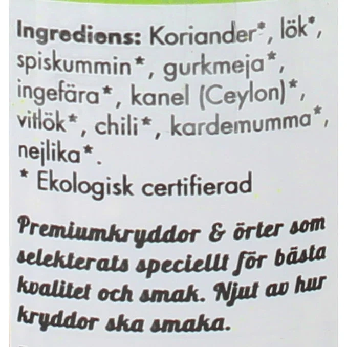 Kryddmix Garam Masala Eko