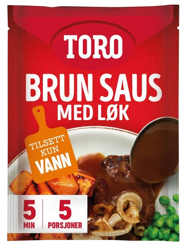 Brun saus med løk