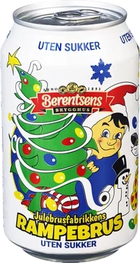 Julebrusfabrikkens Rampebrus Sukkerfri 0.33l bx