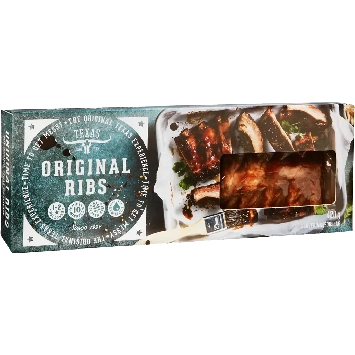 Ribs marinerade 420g Texas Longhorn