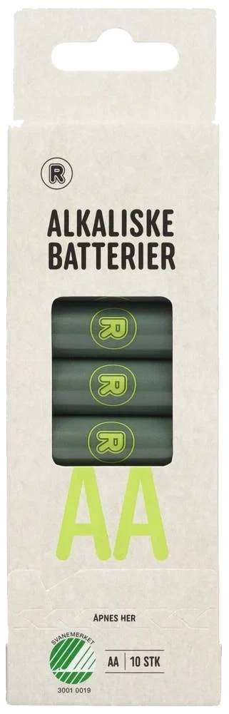 Alkaliske batterier AA