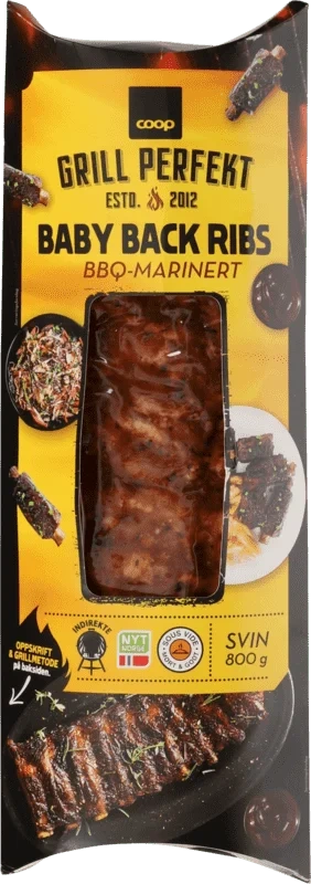 Coop Gp Baby Back Ribs 800g