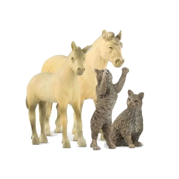 Bondegårdsdyr - Hester og Katter
