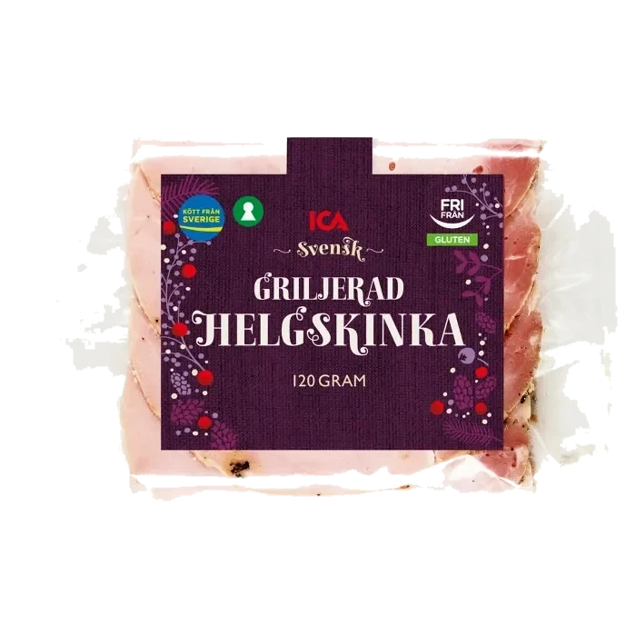Helgskinka Griljerad Skivad Glutenfri 120g ICA