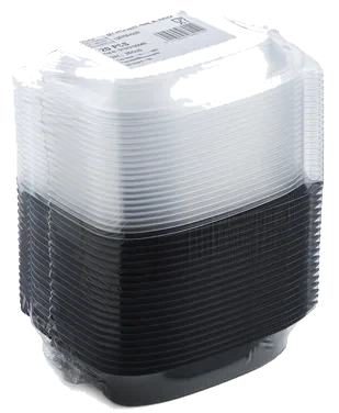Bistro Combopack 700ml, Sort Bund og Klart Lokk