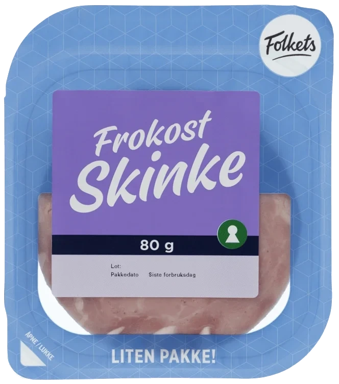 Frokostskinke 80g Folkets