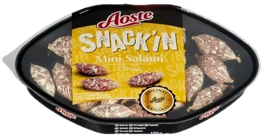 Salami Snack Naturell 120g Aoste