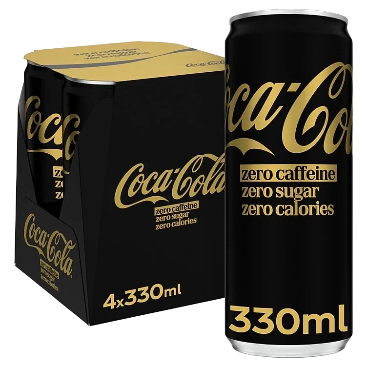 Coca-Cola Zero Koffeinfri 0,33lx4 boks