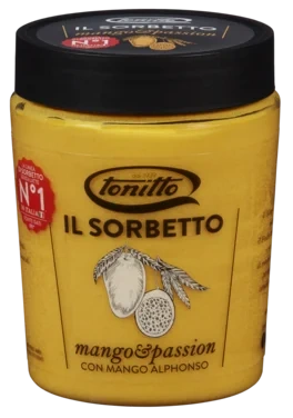 Il sorbetto mango og pasjonsfrukt 0,5 l