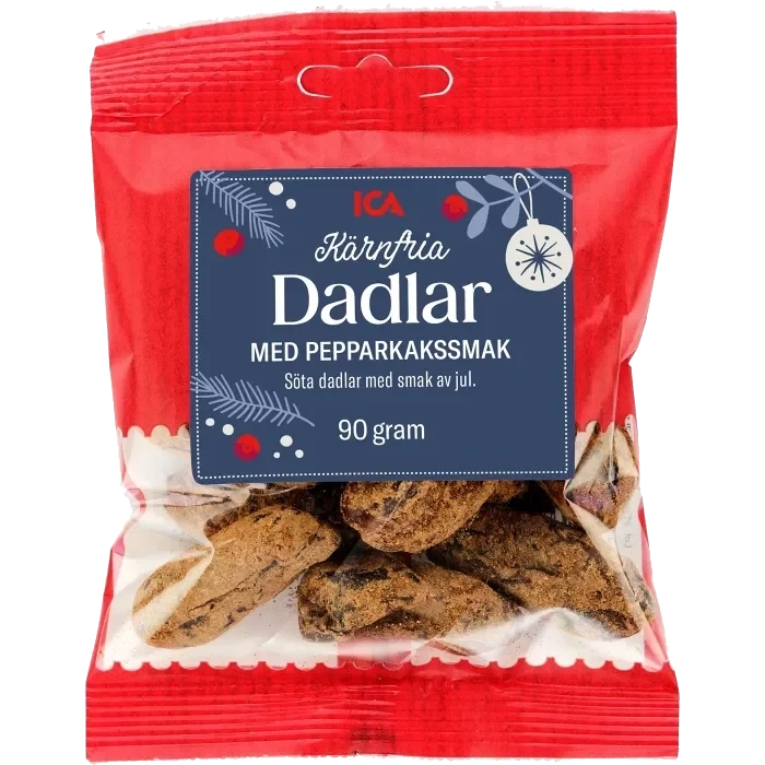Dadlar med Pepparkakssmak kärnfria 90g ICA