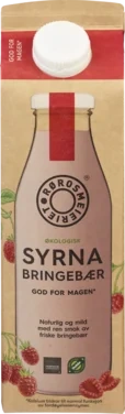 Syrna Bringebær Økologisk 1l Rørosmeieriet