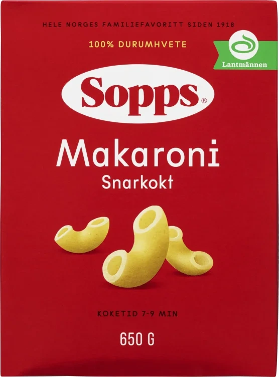 Makaroni Snarkokt 650g Sopps