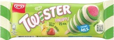 Heartbrand Småis Twister Ananas 80 ml