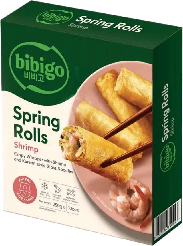 Bibigo Spring Rolls Shrimp 250g
