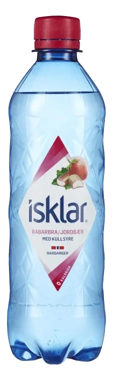 Isklar Sparkling Rabarbra & Jordbær 460ml